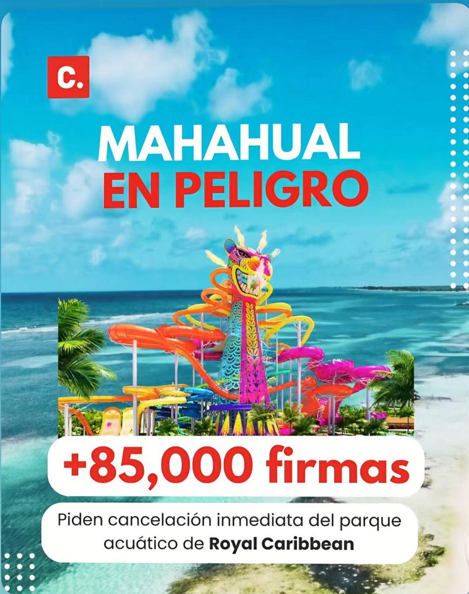 unicornesswag's tweet photo. Ahora si GLLITZ🩷
Ayúdennos a crear comunidad y apoyar a #Mahahual, NO queremos parques acuáticos, queremos áreas naturales protegidas que sean refugio de las especies nativas 🪸🐟🐠
Ayúdanos a firmar para proteger los manglares y arrecifes! #gllitz
https://t.co/3eRDjRIC0t https://t.co/fQvTjh9EAu
