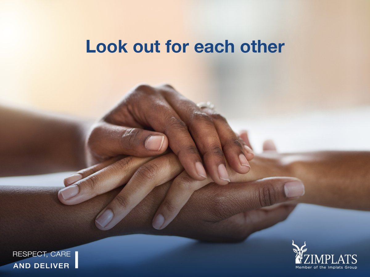 zimplats's tweet photo. Sometimes the strongest support comes from the person next to you. A check-in. A conversation. A simple 'Are you okay?' It matters more than you think. 

At Zimplats, our Total Wellness approach is designed to support mental health just as much as physical safety. Let's build a culture where no one is overlooked.

#Zimplats #zeroharm #safetyfirst