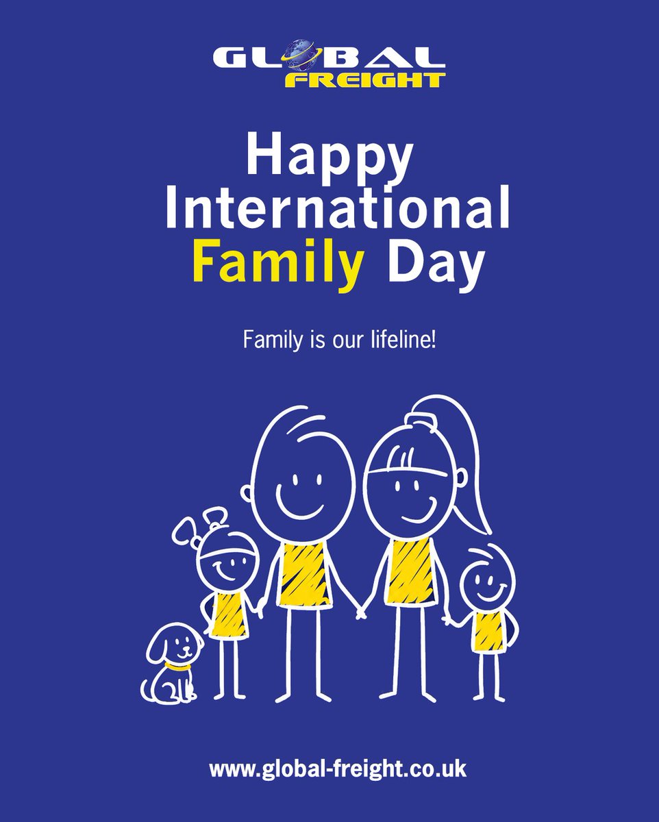 Global_Freight's tweet photo. Happy International Family Day - Family is our lifeline!
https://t.co/ovw4r0ahGm
#oceanfreight  #airfreight  #roadfreight  #Globalfreightservice  #Internationalfamilyday https://t.co/9W1WOtDGM2