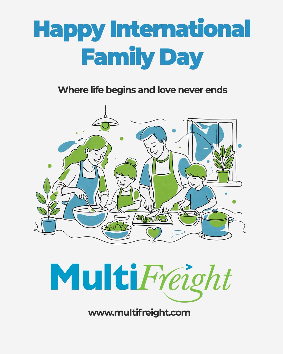 MultiFreightLTD's tweet photo. Happy International Family Day - Where life begins and love never ends
https://t.co/ne4gVxViPh
#logistics #freight #software #MultiFreight #Internationalfamilyday https://t.co/eoAf9t5QqR