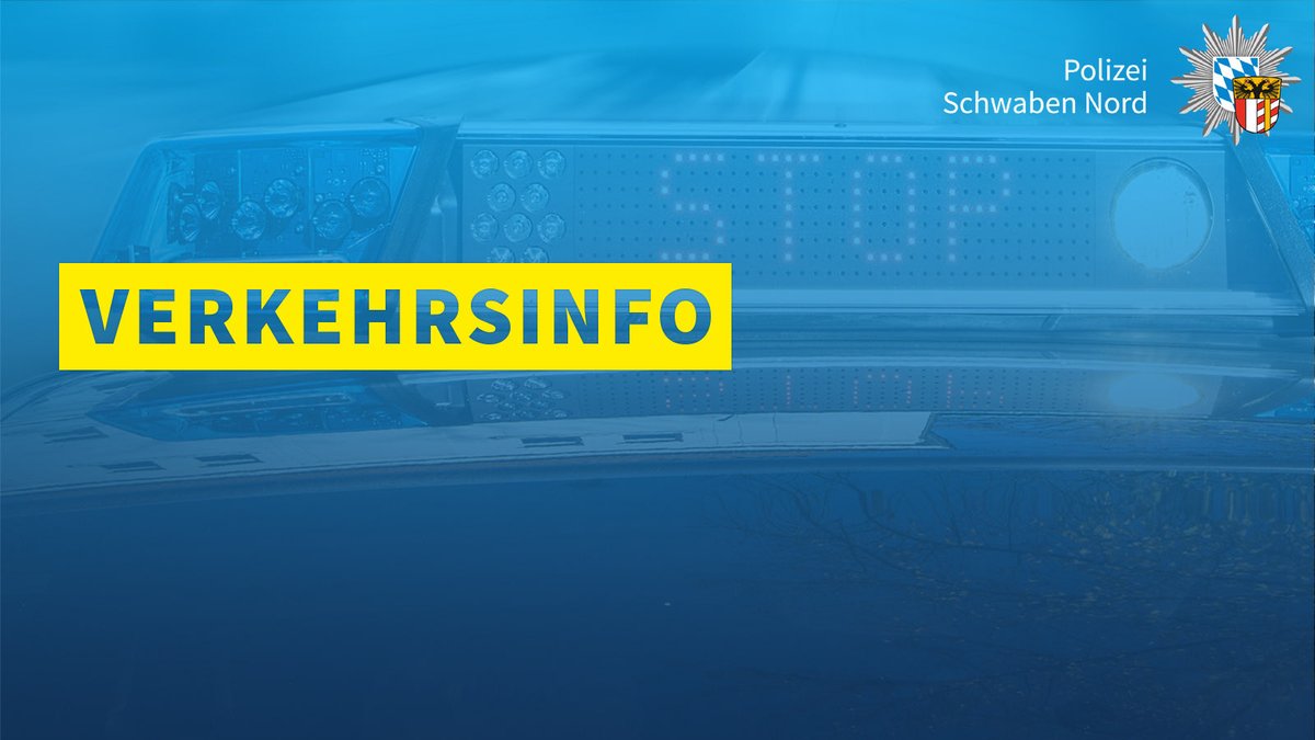 polizeiSWN's tweet photo. +++ Auf der B17 in Fahrtrichtung Norden kommt es zwischen Königsbrunn Süd und Königsbrunn Nord aufgrund eines Verkehrsunfalls zu einer Vollsperrung. 

Bitte umfahrt den Bereich weiträumig. +++ https://t.co/MRKRINv2Ek
