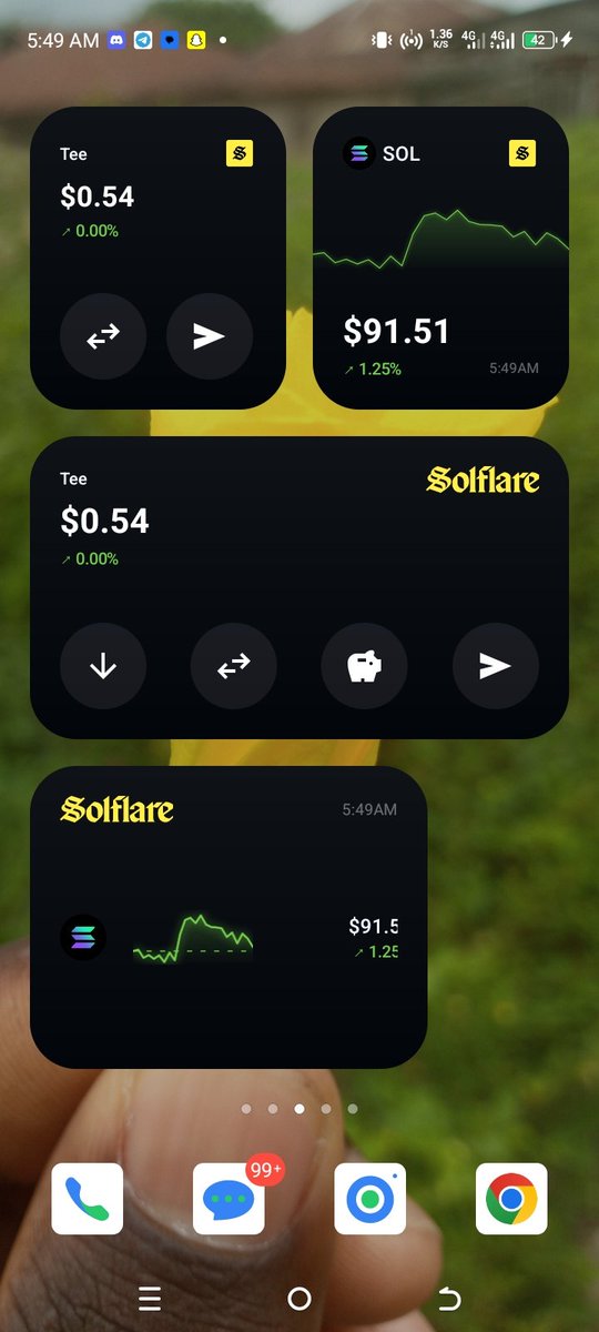 Just upgraded my mobile Web3 flow with the new Solflare home screen ...