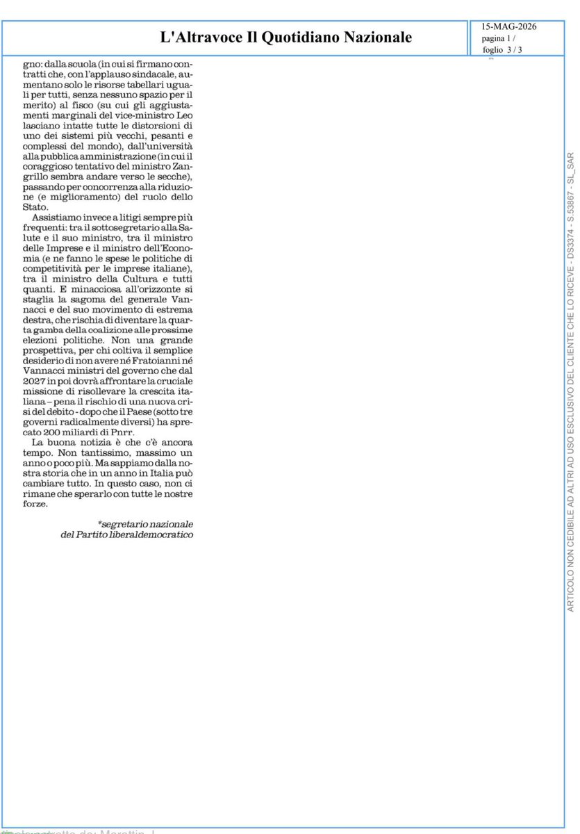 Luigi Marattin tweet media