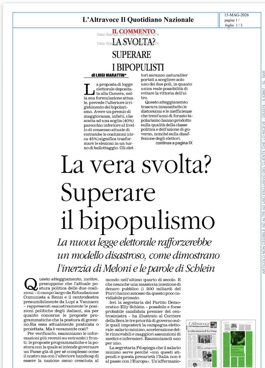 Luigi Marattin tweet media