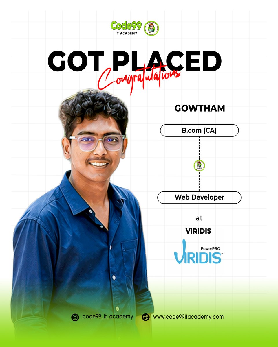 Code99 IT Academy | Software Training in Chennai tweet media