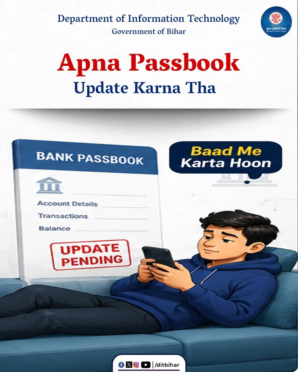 DitBihar's tweet photo. Baad mein nahi, abhi hi apne sabhi apps secure karo aur cyber thagon se bacho!
.
.
.
.
.
.
.
.
.
.
.
.
.
.
.
.
.
.
.
.
.
.
.
.
.
.
.
#CyberSecurity #Aadhaar #mAadhaar #BiometricLock #CyberAwareness #DigitalSafety #OnlineSafety #StaySafeOnline #BiharIT #ScamAlert #SecureYourData  #AadhaarSecurity #DigitalIndia

@BiharHomeDept @Cyberdost @_DigitalIndia @StaySafeOnline @IndianCERT