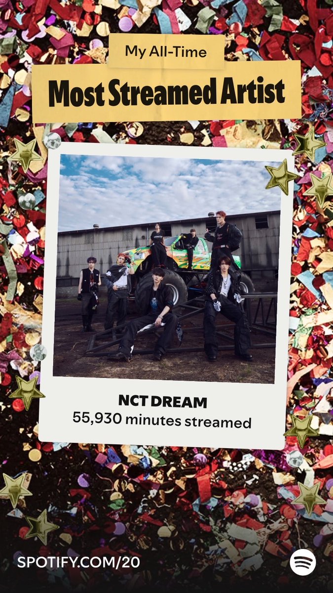 jen_onlyy's tweet photo. NCT DREAM is my all-time most streamed artist on Spotify, since 7/13/22. Go find out yours at Your Party of The Year(s)!  https://t.co/cBNHFuEbXm https://t.co/P5ZFyUjrJW