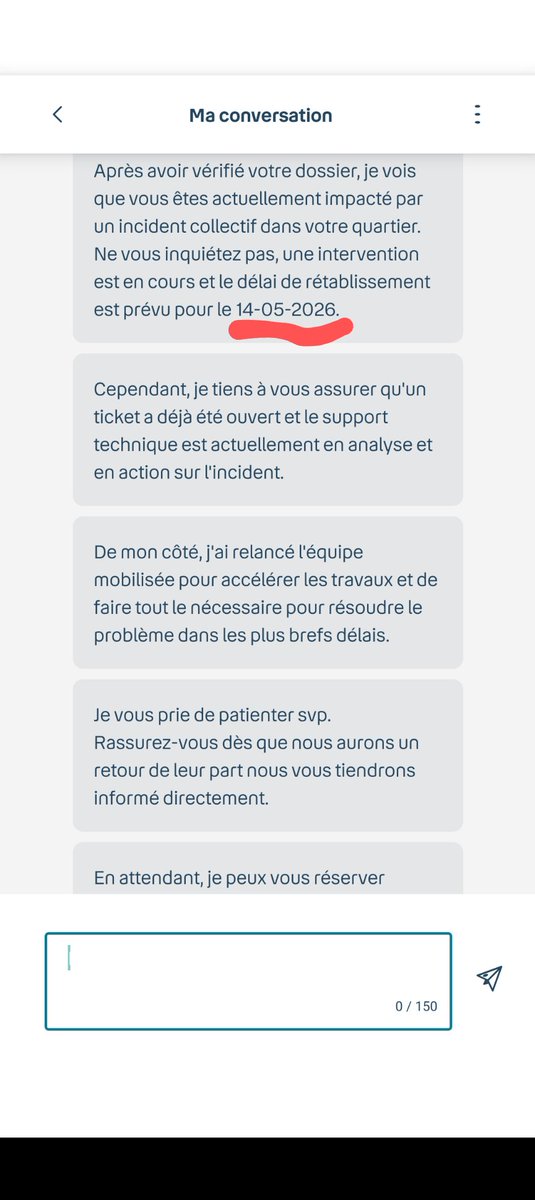 Jehlahd's tweet photo. @bouyguestelecom J'ai échangé avec un de vos coéquipiers. Résultats : toujours pas de communication de votre part, et encore moins de résultats. Est-ce qu'il serait possible d'avoir au moins des informations sur l'origine du problème ?

Et à l'avenir, éviter de vous engager sur des horaires... https://t.co/rEHOl2oViF