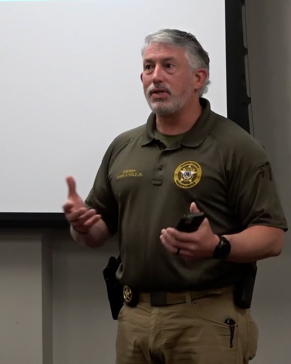 lbbecker's tweet photo. Oconee County Sheriff Hale Talks About School Safety, Immigration, With County Democrats https://t.co/tMxeVr8Vm8 https://t.co/FvmcuwT9wY