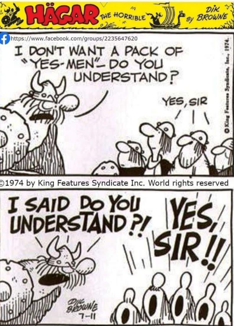 mitra_deepak's tweet photo. I don't like yes man...

#leadership #organization https://t.co/1VaLwUZA9V