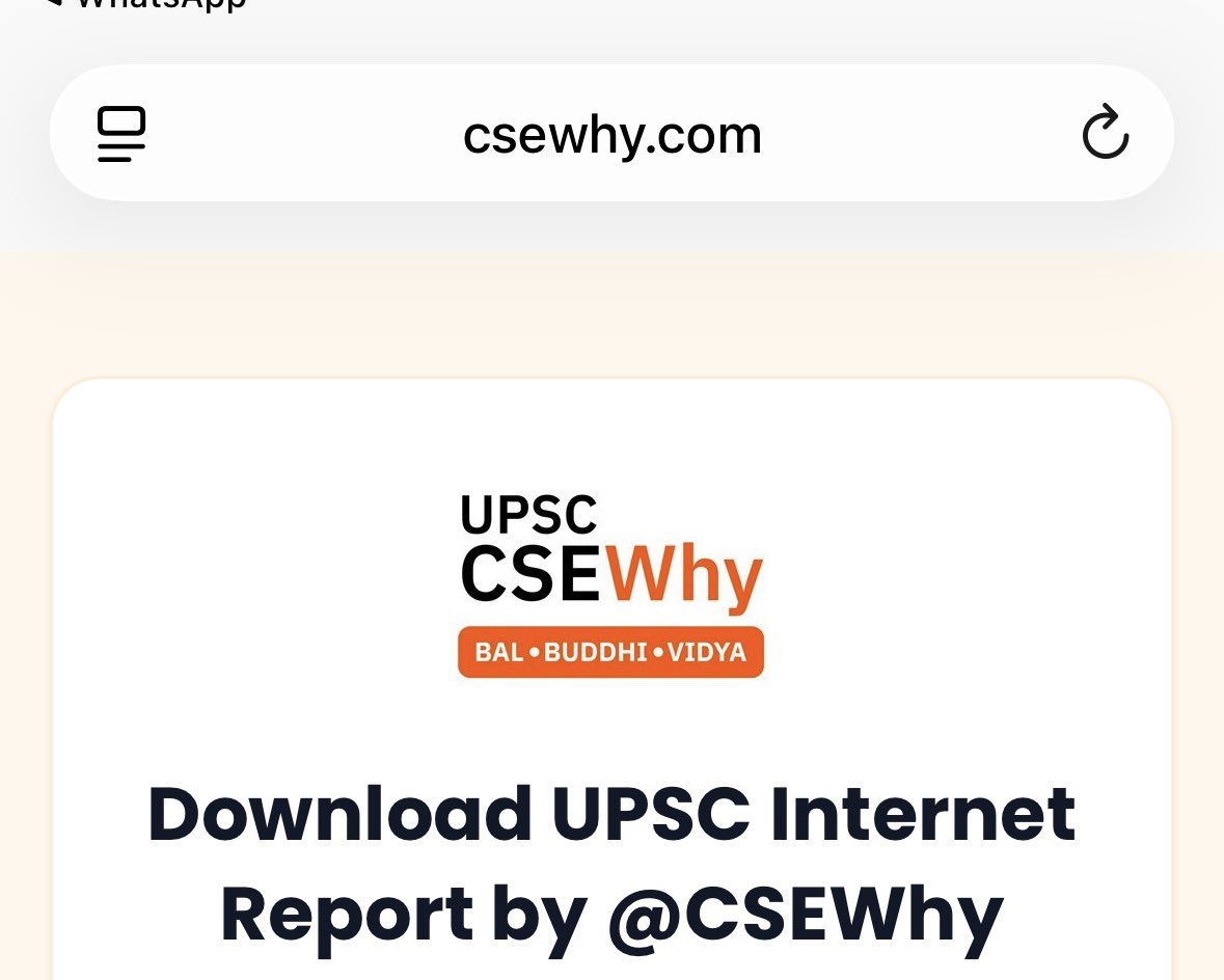 UPSC CSE WHY tweet media