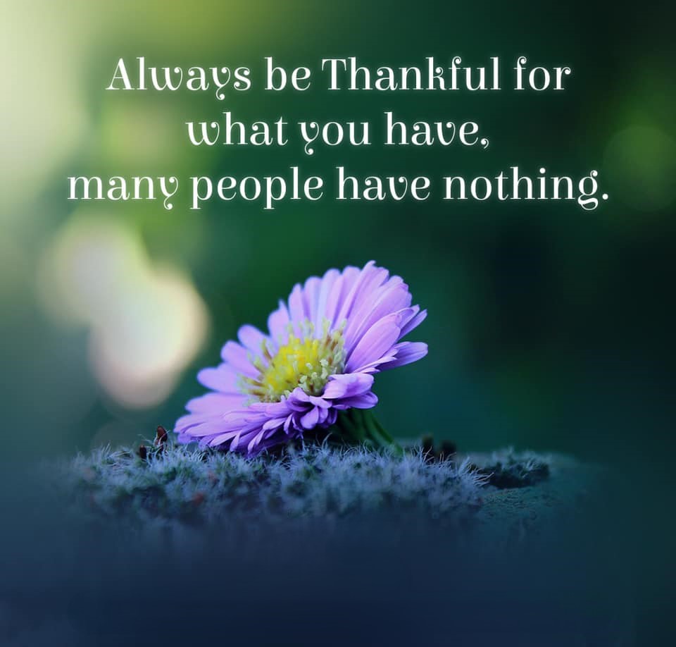 bkitwing's tweet photo. Always be Thankful for what you have, many people have nothing. #bkitwing #brahmakumaris https://t.co/4JgF7ceBag