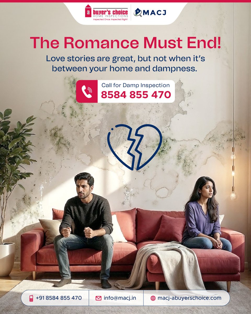 MACJIndia's tweet photo. Love stories are great, but not when it’s between your home and dampness. 💔 Be the #EkVillain your home needs, stop dampness before it takes over! https://t.co/0SsqnNVkCP