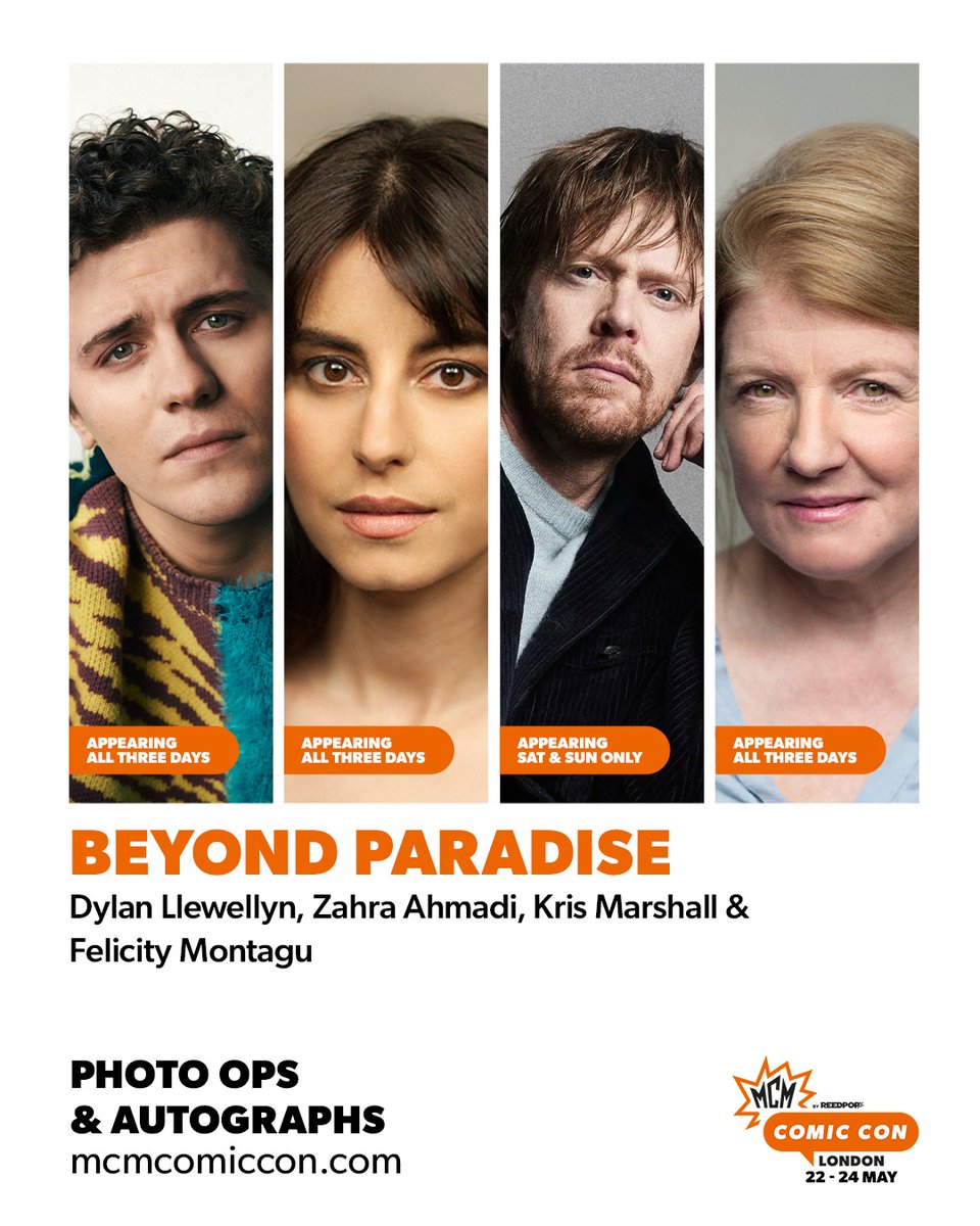 DMJConsult23's tweet photo. Next weekend meet @Djllewellyn, Zahra Ahmadi, Kris Marshall, @felicitymontagu, @johnburgmeier, @LindaYoungVA, Salome Gunnarsdottir &amp; Luke Roberts at @MCMComicCon #London!

Info here: https://t.co/ezENIp0heB

#BeyondParadise #DragonBallZ #SilentHill2 https://t.co/LlLXeEmp14