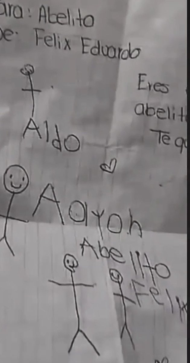 Merculito_3's tweet photo. Alguien puede pensar en lo bonito que está el dibujito que le regalaron a Abelito de la TripleA🥹
Me encanta que los 3 conectan con el PG pero sobre todo con los niños,que sientan esa vibra tan bonita con ellos es tan 🤌🏼🤌🏼🤌🏼🩵🤎💛🥹 https://t.co/H7iMb2DoiH