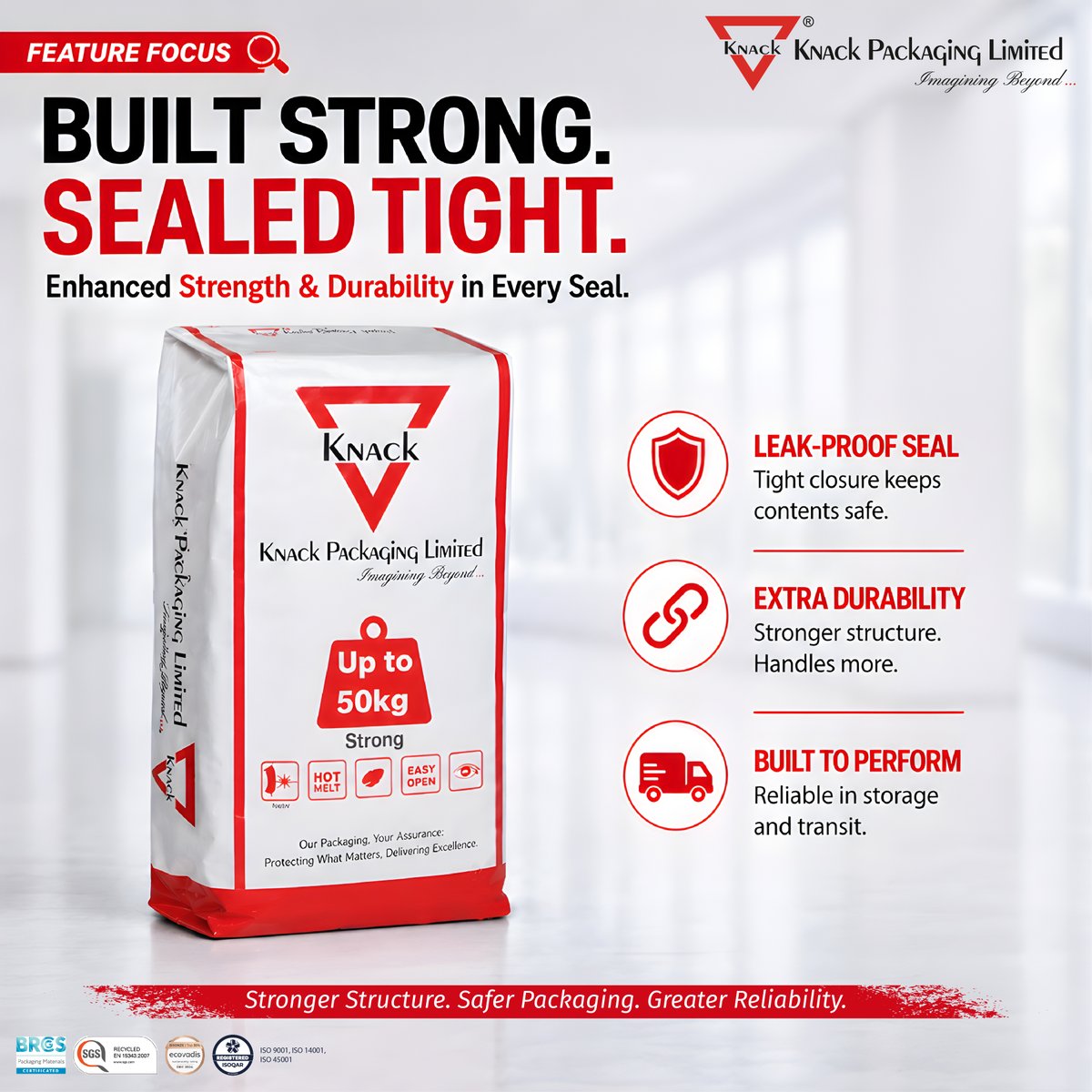 knack_packaging's tweet photo. Built strong. Sealed tight. Designed for durability, protection, and reliable performance, every bag is engineered to safeguard contents through storage, handling, and transit. 

[Flexible Packaging, Industrial Packaging, Leak Proof Packaging, Durable Bags, Packaging Solutions] https://t.co/JxBvHTtLjQ