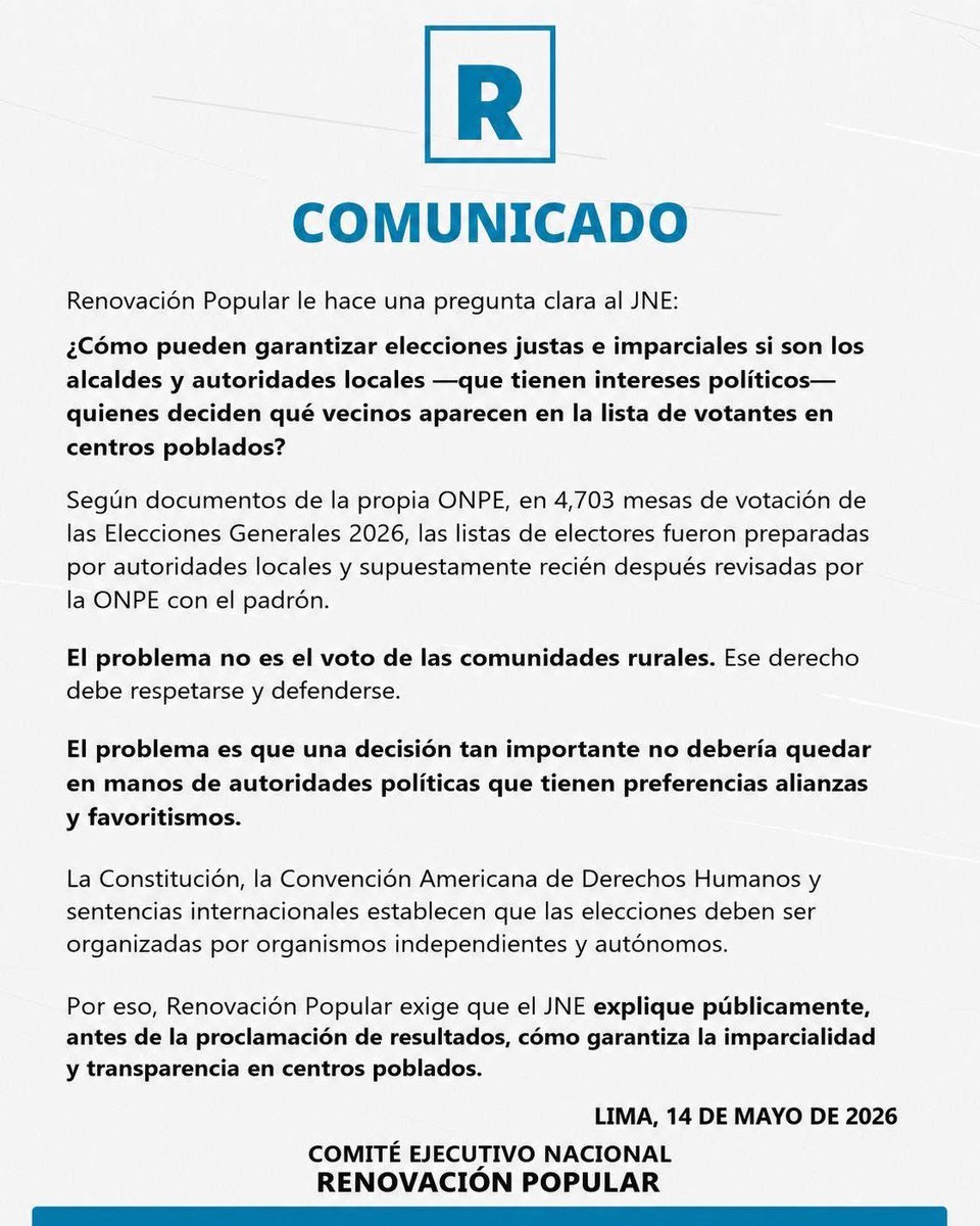 Renovación Popular tweet media