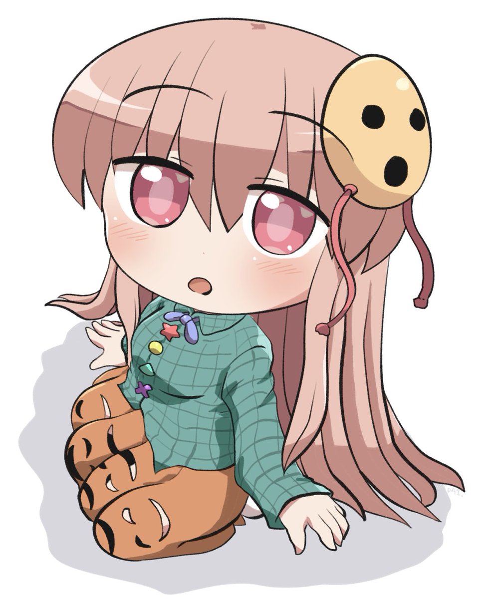 見上げるこころちゃん😮 #おは東方