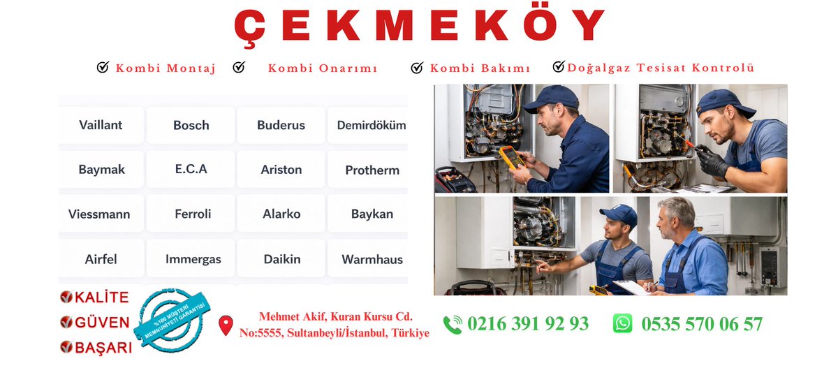 jet_usta's tweet photo. ❄️ Çekmeköy Kombi Servisi | Hızlı &amp; Güvenilir Teknik Destek ❄️Kombi arızaları kışın beklemez! 🔧 
📞 0216 391 92 93
📞 444 28 46
https://t.co/lh4rTT2OKk https://t.co/7Aw6rQnPx5