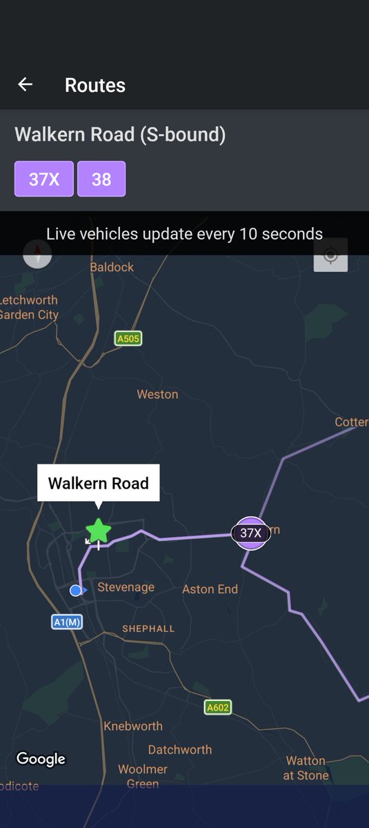 nnahooz's tweet photo. @CC_EssexHerts second day of this bus being extremely late. It should have arrived at my stop by now but it's nowhere near. This service is becoming unreliable. https://t.co/in6e5js2oq
