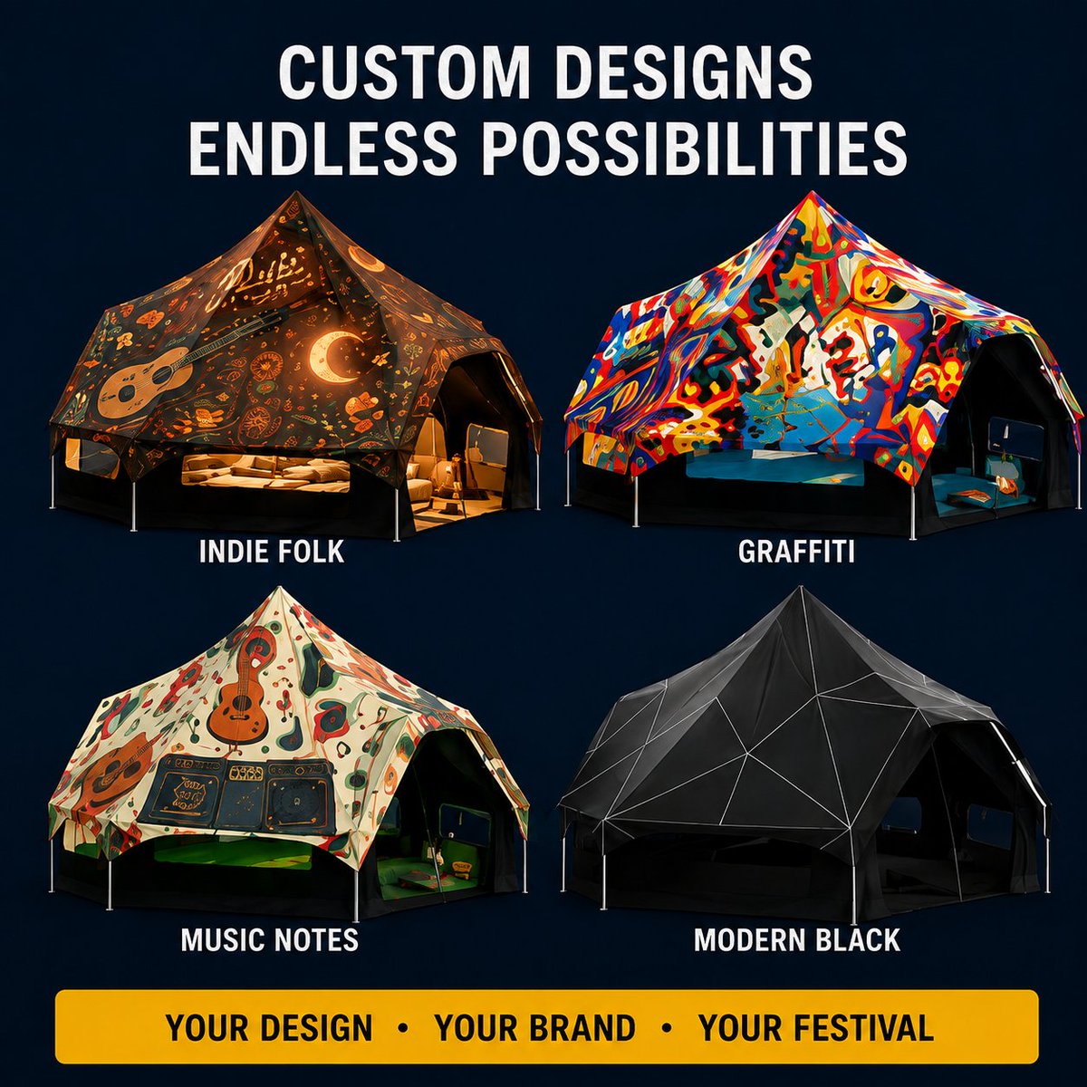 glamcamp01's tweet photo. Trusted Global Supplier. 🌍 Custom Bell Tents for VIP Camping &amp; Resorts. Low MOQ | OEM/ODM | Fast Delivery.
Request our 2026  #CustomTents #Wholesale #B2B https://t.co/6OnRbv7ev9