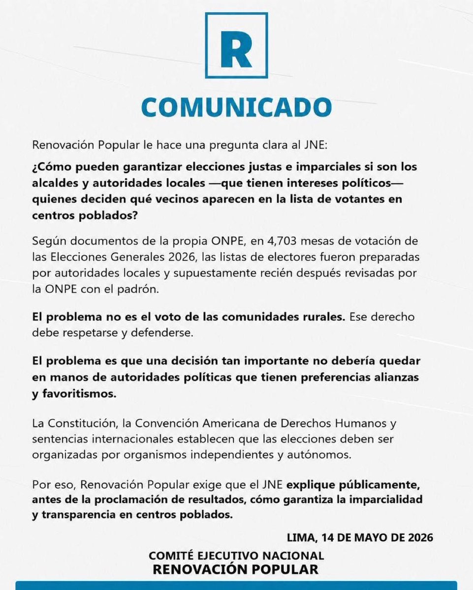 Rafael López Aliaga tweet media