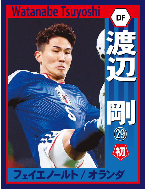 サッカー日本代表 W杯メンバー発表 ⚽️⭐️⚽️⭐️⚽️⭐️⚽️ 渡辺