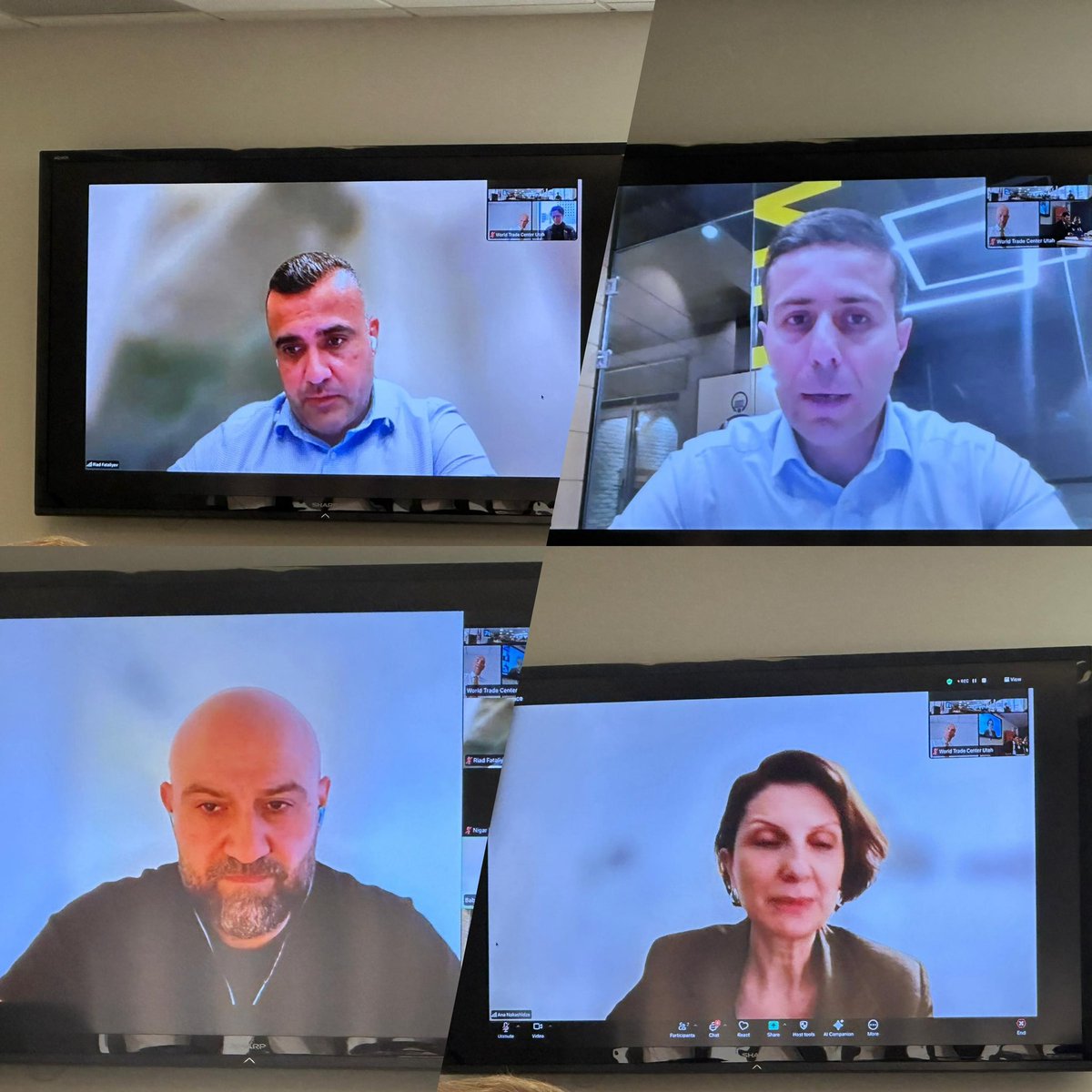 azconsulatela's tweet photo. Together with @USACC, we held substantive discussions on business opportunities in the Republic of Azerbaijan at the World Trade Center Utah in Salt Lake City. Grateful to @BusinessUtah and @WTCUtah for hosting this productive dialogue. Special thanks to Babak Huseynov, VP at SOCAR; Ana Nakashidze, CEO of AzerTelecom; Riad Fataliyev, CCO Europe at Silk Way West Airlines; and Ilham Khalilov, VP at Anglo Asian Mining PLC, for sharing powerful insights on business partnerships. 
#Azerbaijan #UnitedStates #Utah #Partnership @Ch_JesusChrist