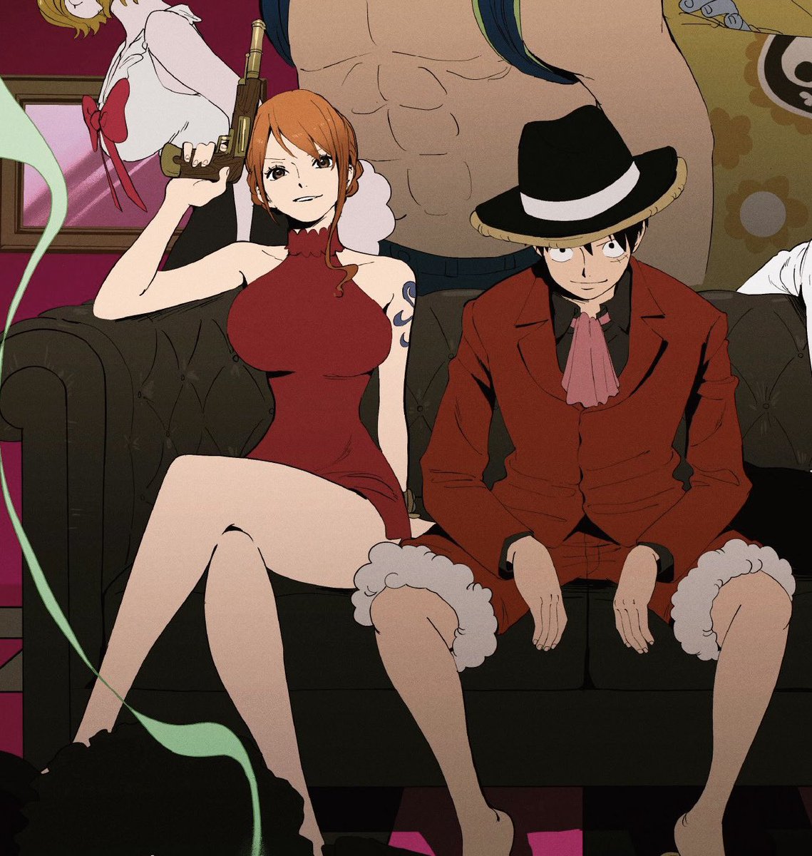 When the Hero and Heroine match 🔥 #LUFFY #NAMI