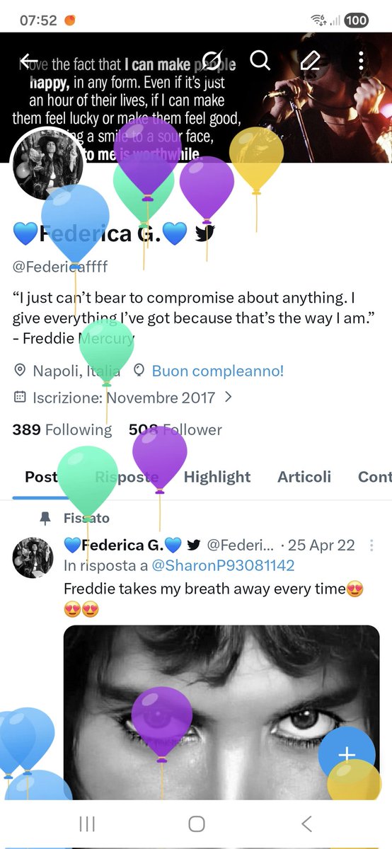 Federicaffff's tweet photo. Balloons for me today 🎊🎊🎊🎊 https://t.co/zhRKoJ7KOh