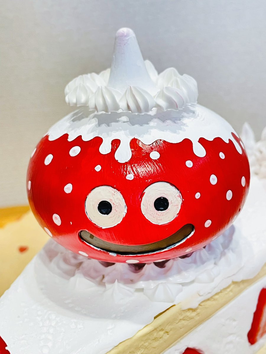 スライムのショートケーキ完成しました✨ 楽しく作れました😋