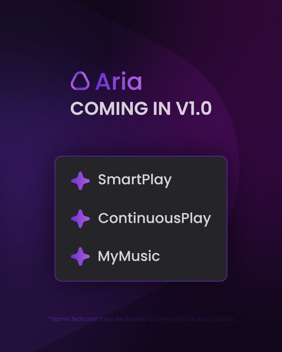 1wayservices's tweet photo. Aria 1.0 will have even more Smarter features utilising Aria Intelligence.

SmartPlay - Uses AI to AutoPlay music.
ContinuousPlay - Continuously plays music even without anyone in a voice chat. 
#discord #discordbot

Add Aria Today: https://t.co/Iz8wPVv0mr https://t.co/j2W7AVujnG