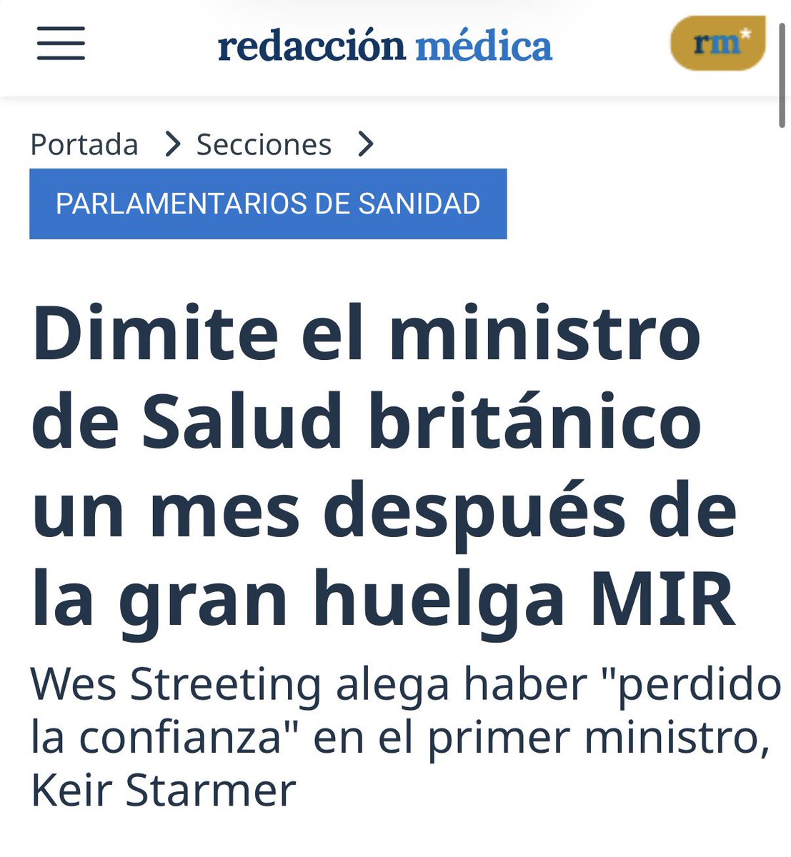 ESTATUTO MEDICO YA tweet media
