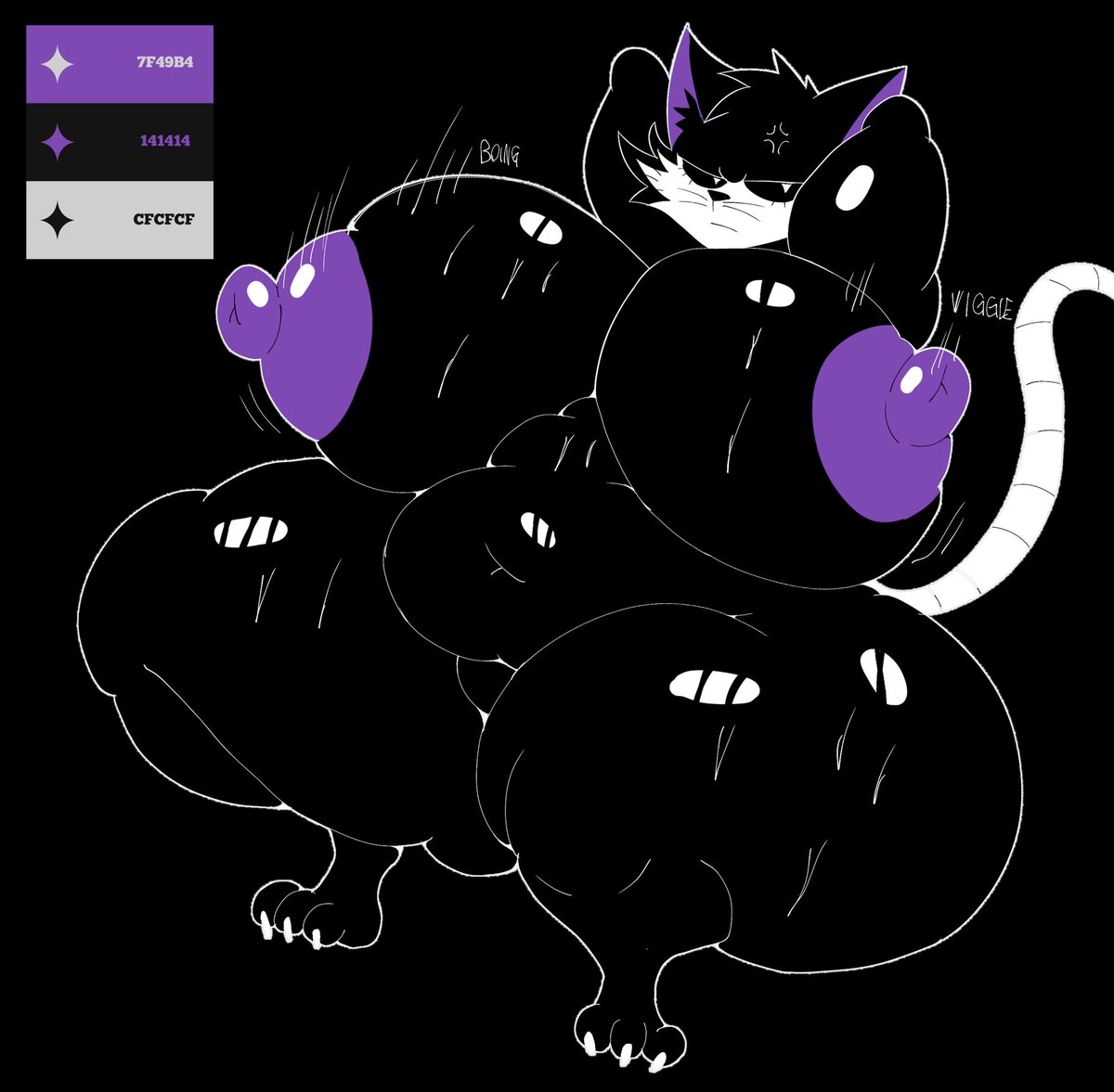 DonCuervo05's tweet photo. La doña cuervo en 3 colores 💜🖤🤍 https://t.co/0cjwwgvuqg