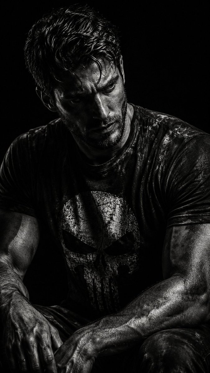 Gritty Chiaroscuro Noir Portrait