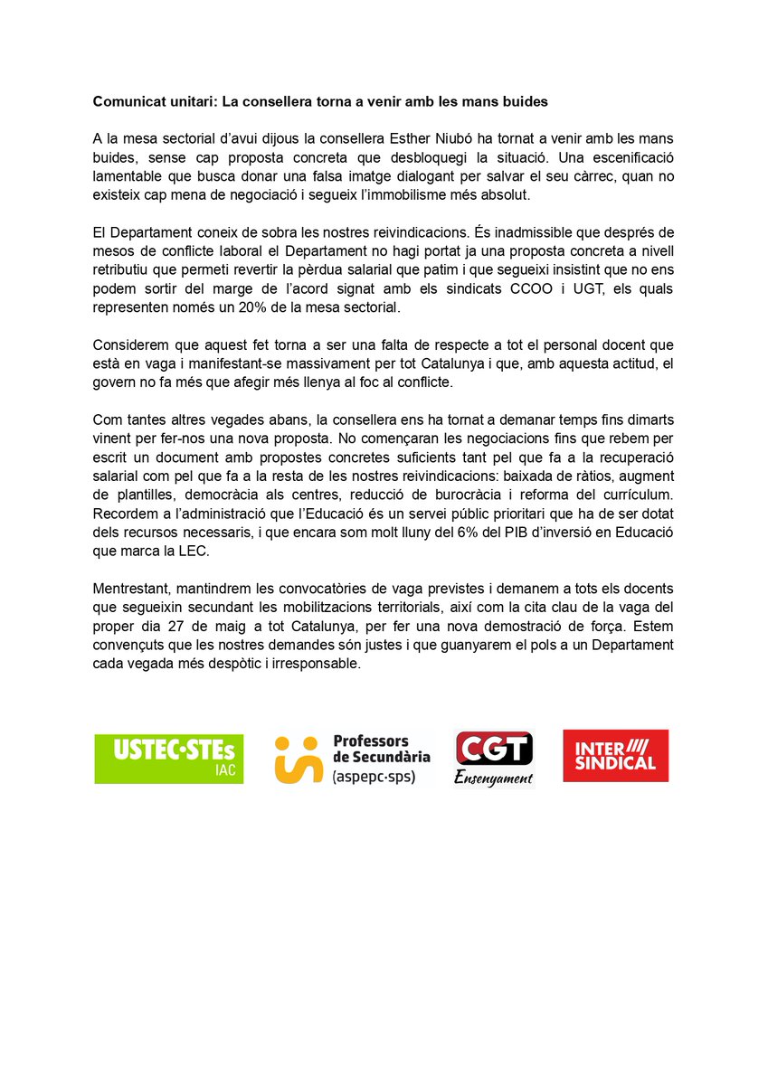 CGT Ensenyament 🚩🏴 tweet media