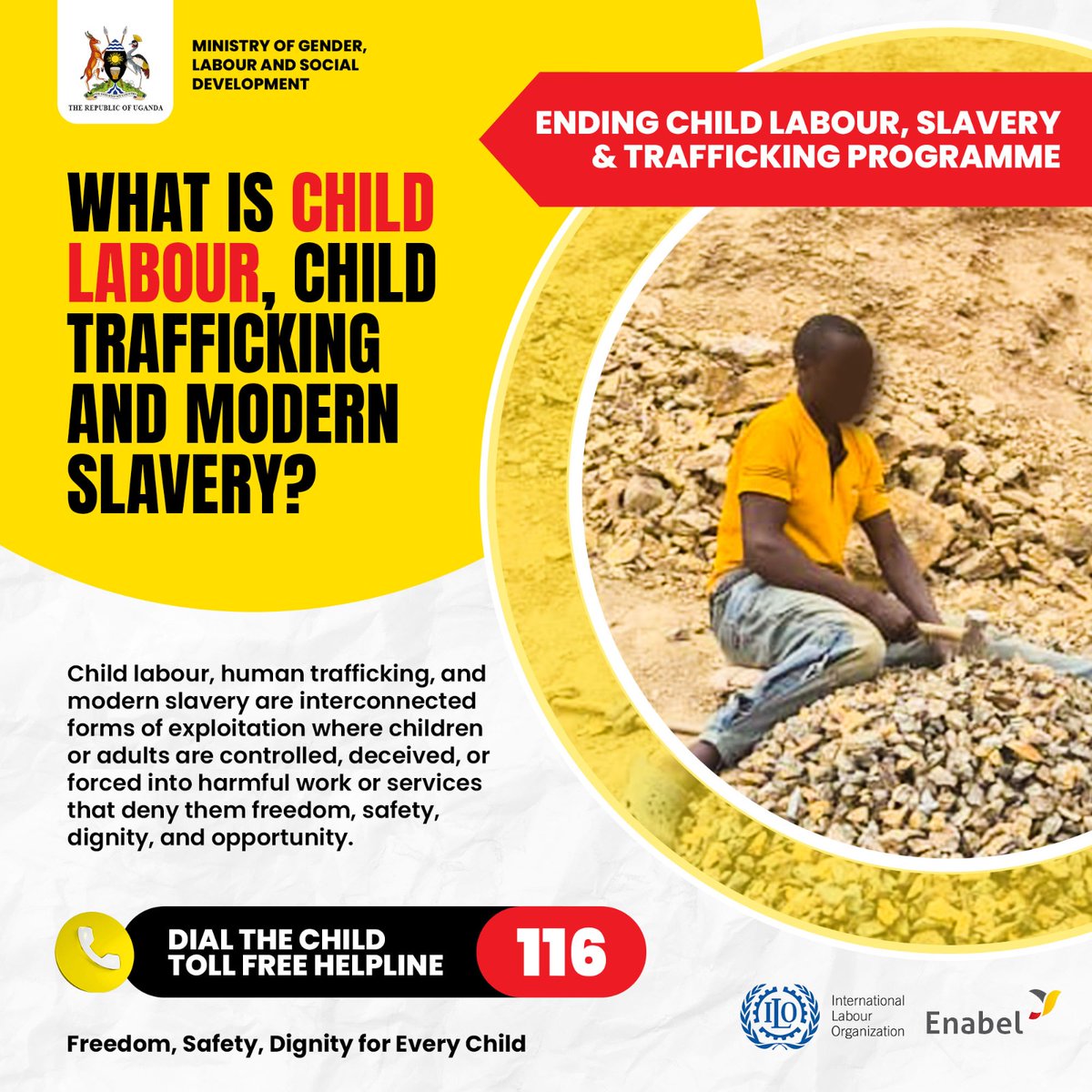 SendrewY's tweet photo. 160 million children worldwide are trapped in child labour, and 79 million are exposed to hazardous work. In Uganda alone, child labour rose from 14% in 2016/17 to 39.5% in 2021 affecting over 6.2 million children. Ref https://t.co/BypsWvekC9
 #EndChildLabour https://t.co/kmxdjTvbwh