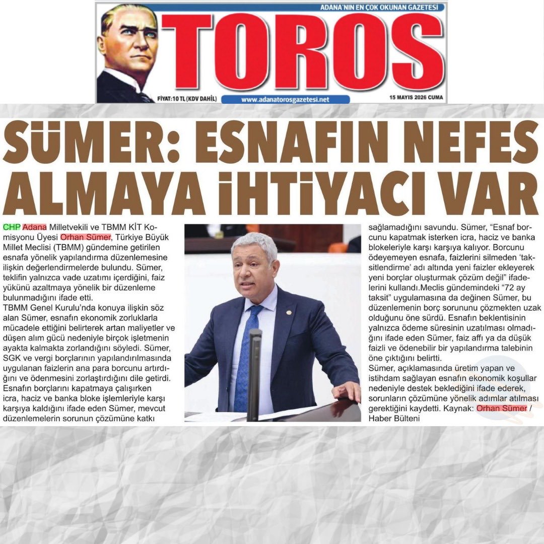 Orhan SÜMER tweet media