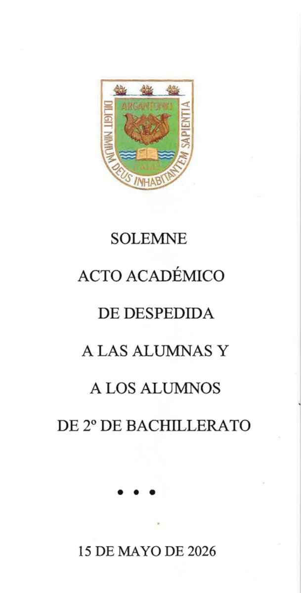 Argantonio1970's tweet photo. Hoy puede ser un gran día. Despedimos a una nueva promoción de Bachillerato, pero en realidad no es una despedida porque Argantonio, su colegio, no dejará de acompañarles en el camino que emprendan. https://t.co/AjlnQiU7pe