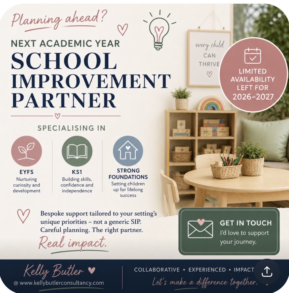 Kelly Butler SIP / EYFS consultant/ Ex HMI tweet media