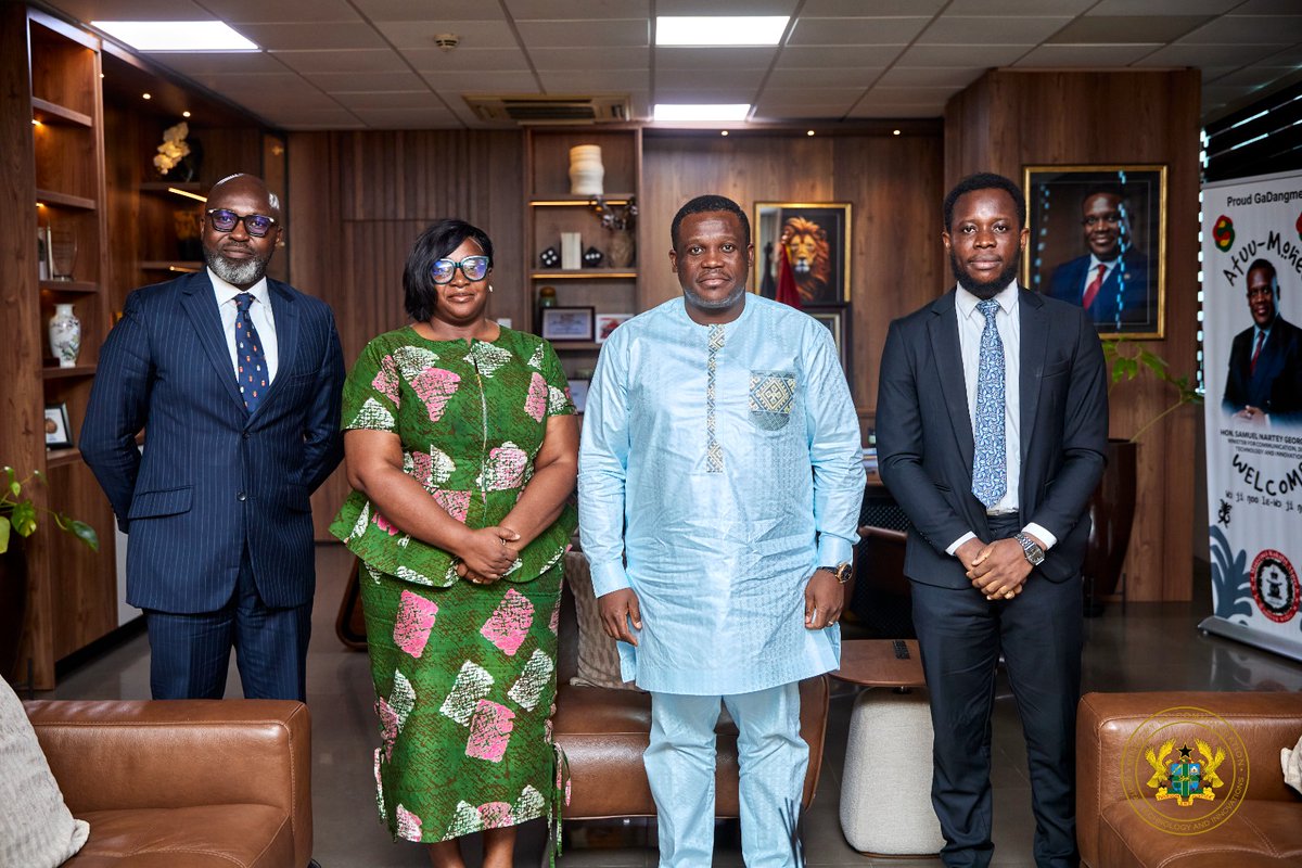 kwekutech's tweet photo. Minister Hon. Samuel Nartey George(@samgeorgegh), sat down with Carlos A., CEO of AlphaVecta Technologies, to talk about one thing: what it looks like for Ghana to anchor Africa's AI agenda.

@onevectasummit 2026 is coming to Accra on September 8 and 9. And the ask on the table for Hon. Sam George was direct: serve as Chair and Continental Patron of a summit designed to bring ministers, regulators, industry leaders, and innovators from across the continent into one room.

He did not turn it down.

Here is what makes this conversation more than a courtesy meeting.

Ghana is not showing up empty-handed. The Minister pointed to a $250 million AI compute infrastructure currently being built to serve the sub-region. He mentioned ongoing tech diplomacy with Zambia and Malawi, where Ghana is already exporting digital identity systems. This is a country that has made a decision about where it wants to stand in Africa's digital future, and is funding that decision.

The line from Carlos Amoako that deserves to be heard by every founder, policymaker, and investor following this space: "The need to move beyond dialogue to execution."

Africa has hosted AI conversations before. The summits, the panels, the communiques. What One Vecta is promising is different in scope: policy frameworks, implementation roadmaps, and investment pathways that do not stay on paper.

The Ministry has directed its technical teams to advance discussions in areas aligned with government priorities including health, education, financial inclusion, e-governance, and digital architecture. The engagement is not over. It is deepening.

Accra is being positioned as a continental convening capital for emerging technologies. That is an ambition Ghana is now actively building infrastructure to back.

One Vecta AI Summit 2026. Accra, Ghana. September 8 to 9, 2026.

Tickets are live. Link in the first comment.