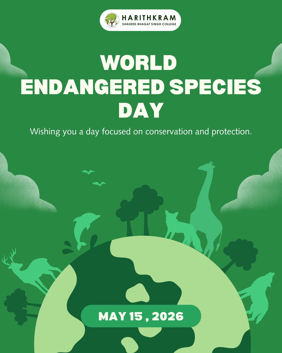 harithkram's tweet photo. On 15th May 2026, Harithkram celebrates World Endangered Species Day. 🌍🌿
This day reminds us of the importance of protecting wildlife, conserving biodiversity, and safeguarding our planet for future generations. https://t.co/8TpG7LwtHP