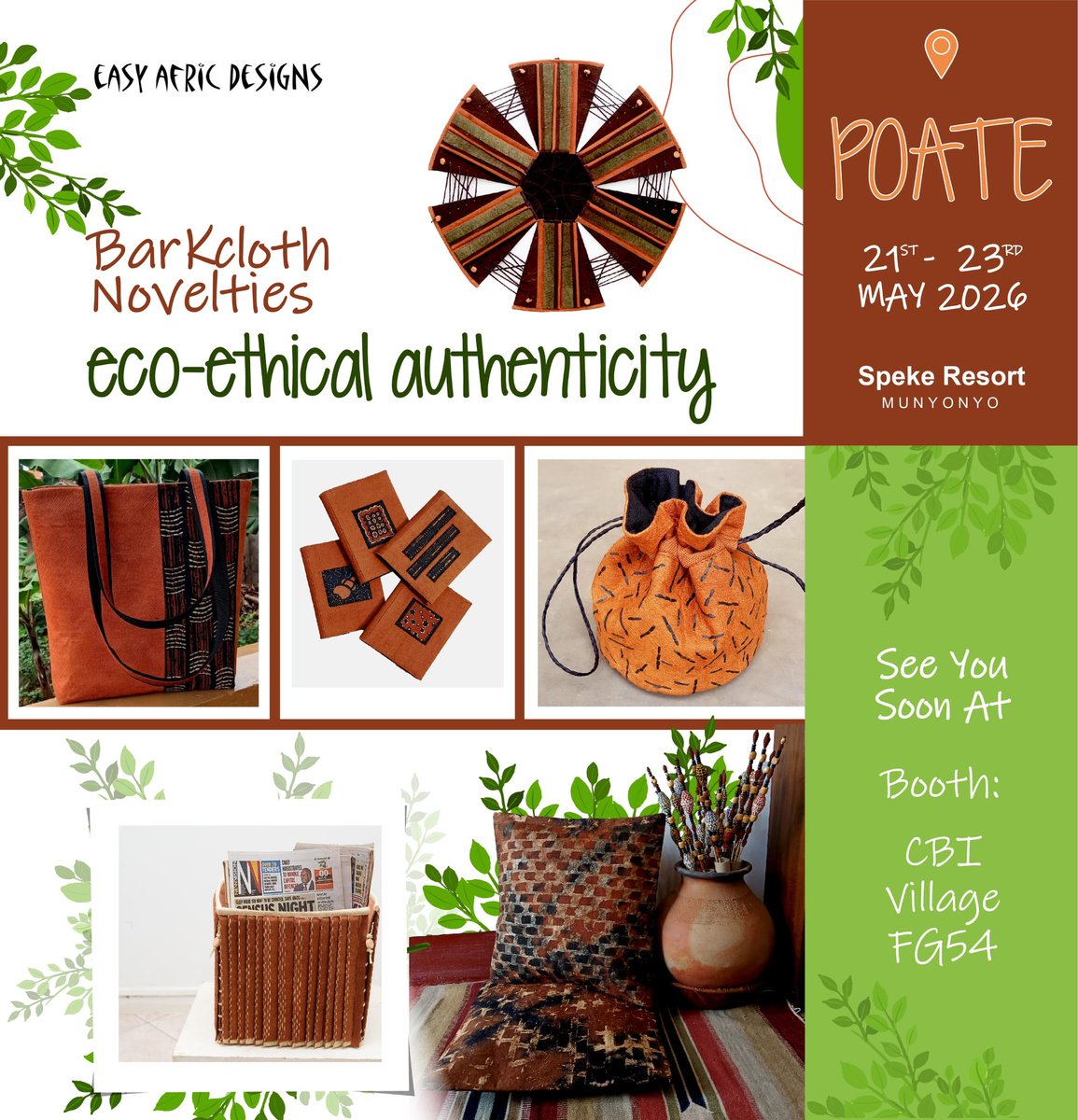 Easy Afric Designs Barkcloth tweet media
