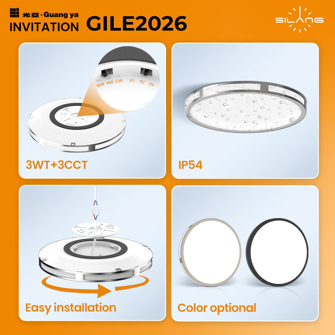 silanglighting's tweet photo. SKA Ceiling Light at GILE 2026– Redefine European Home Lighting ✨

SKA vs. European Ordinary Ceiling Lights
✅ Back Light Effect – depth &amp; mood
✅ 3CCT+3WT – wall switch control
✅ IP54 – kitchen &amp; bathroom safe
✅ Black frame/Metal frame

Meet us at GILE 2026 – Booth No.10.3B02 https://t.co/fmVJaUkY1j