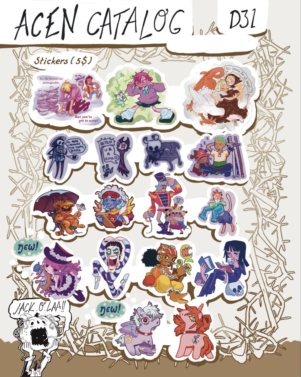 Come say hi at acen :) #catalog #animecentral #acen