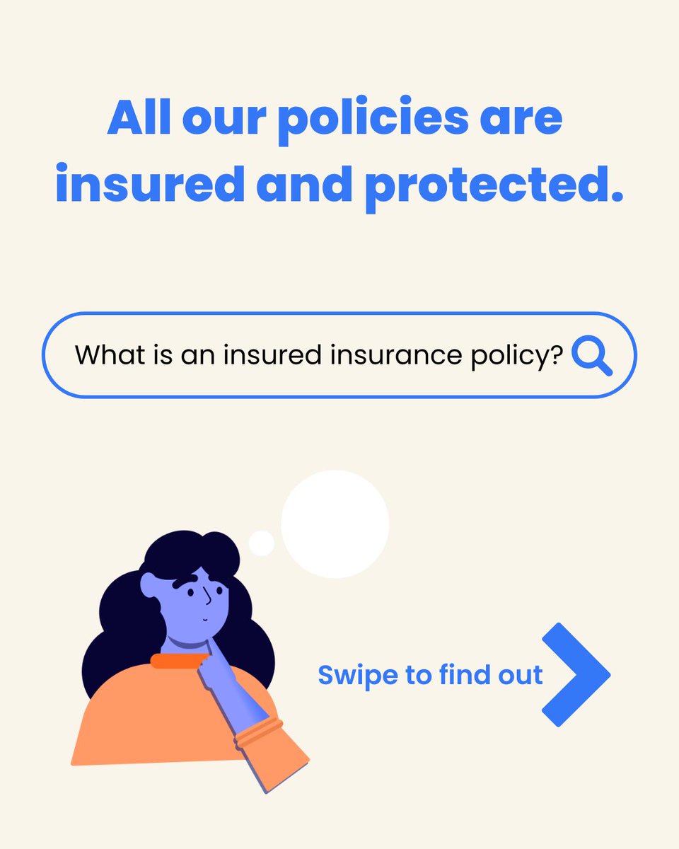 ALAInsurance's tweet photo. All our policies are insured and protected. This gives our customers peace of mind that, should anything go wrong, they have somewhere to go. Swipe to learn more. 👉 https://t.co/mcWasqXMF9