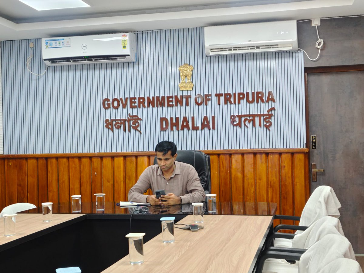DM_Dhalai's tweet photo. Attended the virtual meeting on the Campaign for Digital Governance under the chairmanship of the Chief Secretary, Tripura. Deliberated on strengthening digital initiatives for efficient and transparent governance. https://t.co/uvOroF6fRn