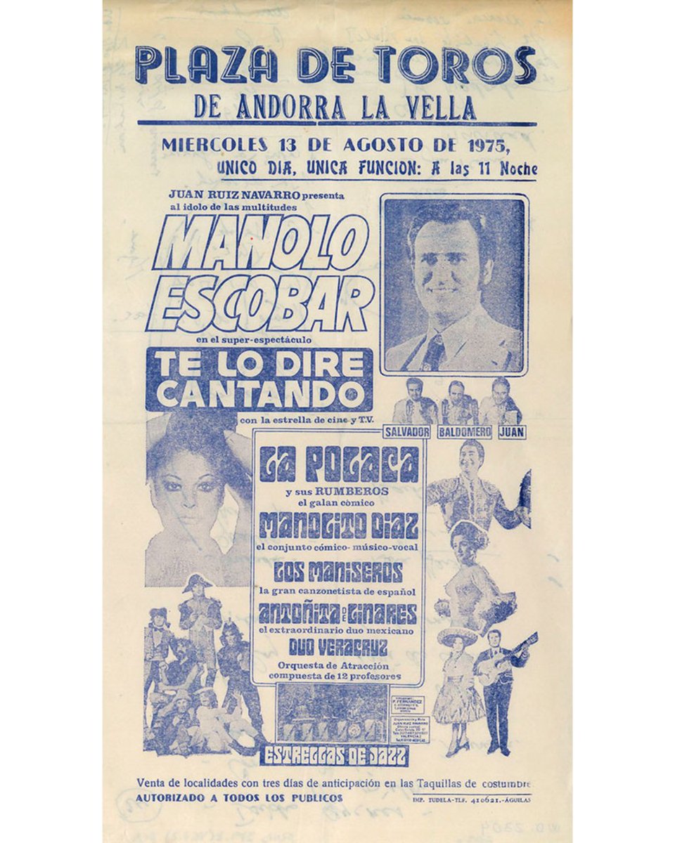 BiblioAndorra's tweet photo. 🎤 Batalles de galls? El 1975 ja teníem desafiaments de coples! 

Consulta la info dela peça del mes a https://t.co/sdTGq7sGR2 https://t.co/iEMNtA9zMy