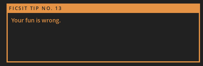 Aliice292's tweet photo. @SatisfactoryAF Guess I'll stop playing then... https://t.co/5EBEvaODfg