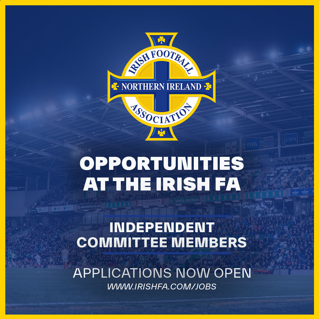 IrishFA's tweet photo. A number of positions within our participative governance committee structure have been reserved for independent members. 

A range of opportunities are available for individuals with expertise across legal, financial, business and other regulated environments.

💼 Find out more and apply via:
https://t.co/EYomyKxw5o
